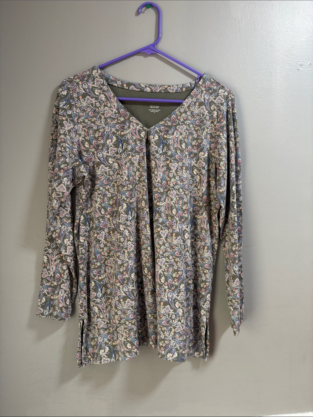 J Jill medium simply supima side slit tunic top